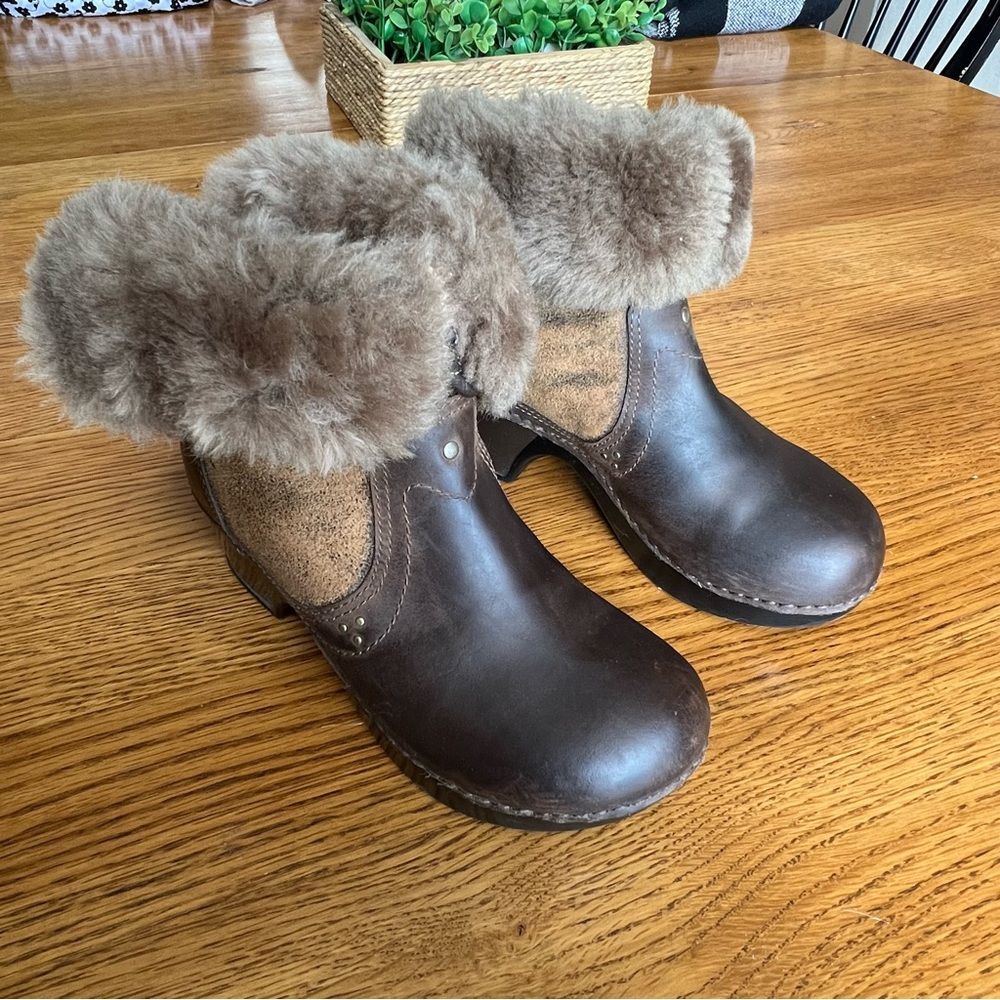 ⭐️ Dansko Brown Harper Shearling Winter Boots Size 36 - Picture 5 of 11
